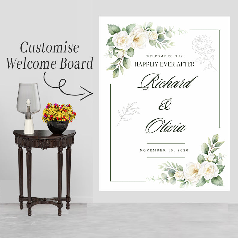 Wedding Welcome Sign Board for Decoration