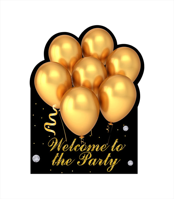40th Theme Birthday Party Yard Sign/Welcome Board