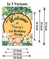 Jungle Safari Theme Birthday Party Yard Sign/Welcome Board.