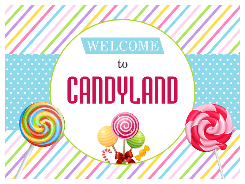 Candyland Theme Birthday Party Yard Sign/Welcome Board.