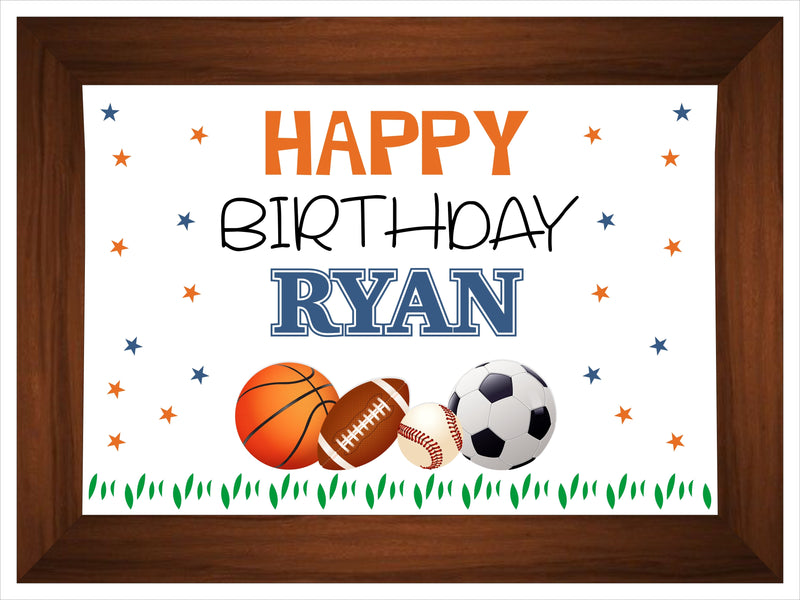 Sports Theme Birthday Party Yard Sign/Welcome Board.