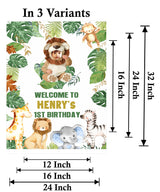 Jungle Safari Theme Birthday Party Yard Sign/Welcome Board.