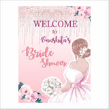 Bride To Be Theme Bridal Shower Party Yard Sign/Welcome Board.