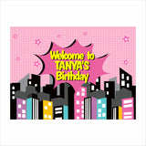 Super Girl Theme Birthday Party Yard Sign/Welcome Board.