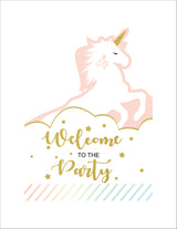 Unicorn Theme Birthday Party Yard Sign/Welcome Board.