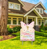 Butterfly Theme Birthday Party Yard Sign/Welcome Board.