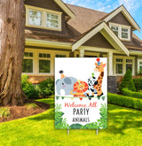 Jungle Safari Theme Birthday Party Yard Sign/Welcome Board.