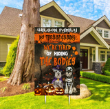 Personalize Halloween Party Family Name Yard Sign for Decoration