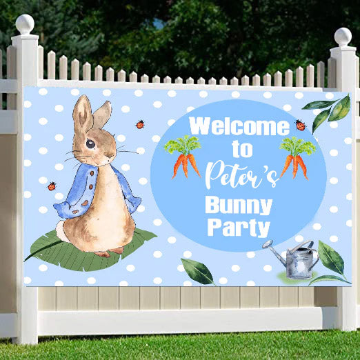 Bunny Theme Birthday Party Yard Sign/Welcome Board.