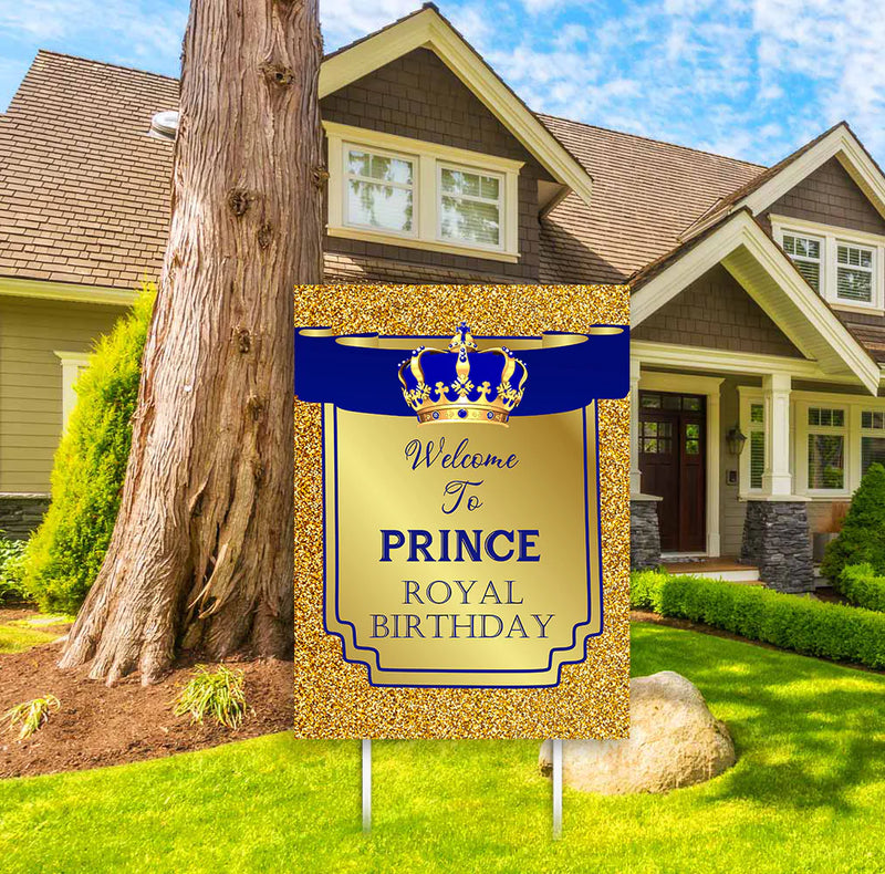 Prince Theme Birthday Party Yard Sign/Welcome Board.