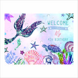 Mermaid Theme Birthday Party Yard Sign/Welcome Board.