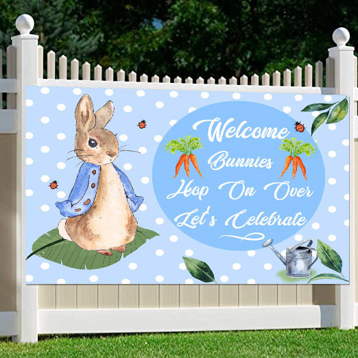 Bunny Theme Birthday Party Yard Sign/Welcome Board.