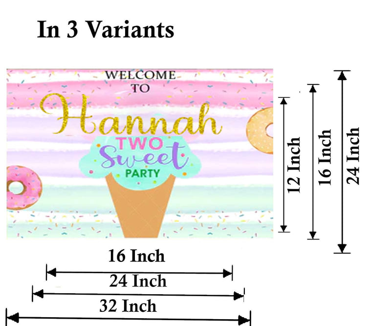 Two Sweet Theme Birthday Party Yard Sign/Welcome Board