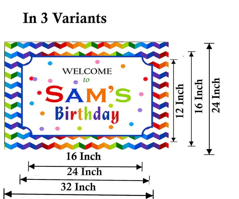 Joyful Party Theme Birthday Party Yard Sign/Welcome Board