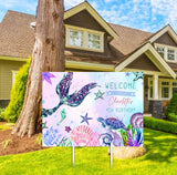 Mermaid Theme Birthday Party Yard Sign/Welcome Board.