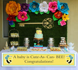 "What It Will Bee" Baby Shower Theme Party Long Banner for Decoration