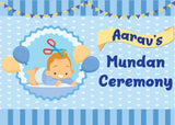 Mundan Ceremony Personalized Backdrop