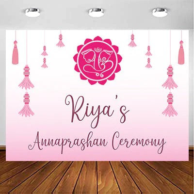 Annaprashana Ceremony Personalized Backdrop