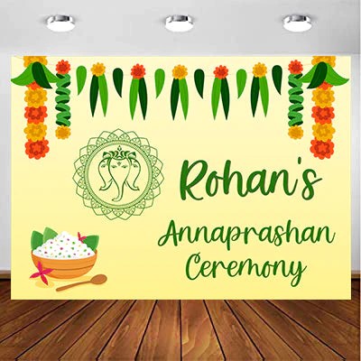 Annaprashana Ceremony Personalized Backdrop