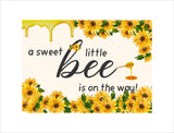 "What It Will Bee" Baby Shower Theme Party Backdrop.