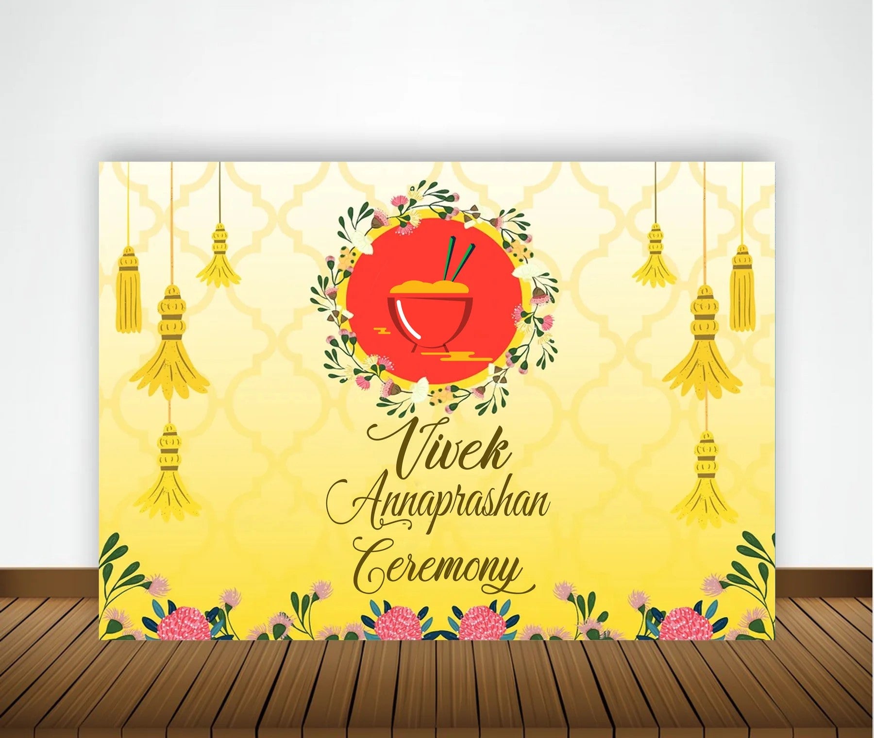 Annaprashana Ceremony Personalized Backdrop