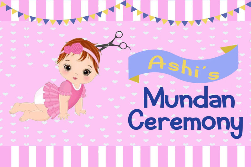 Mundan Ceremony Personalized Backdrop