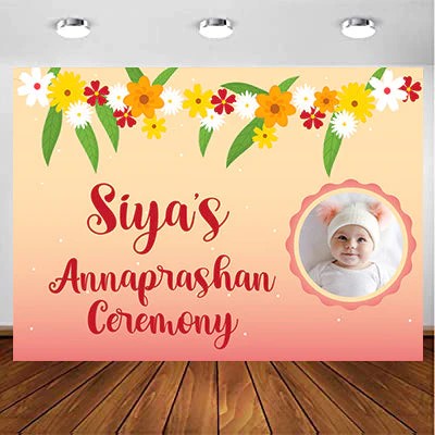 Annaprashana Ceremony Personalized Backdrop