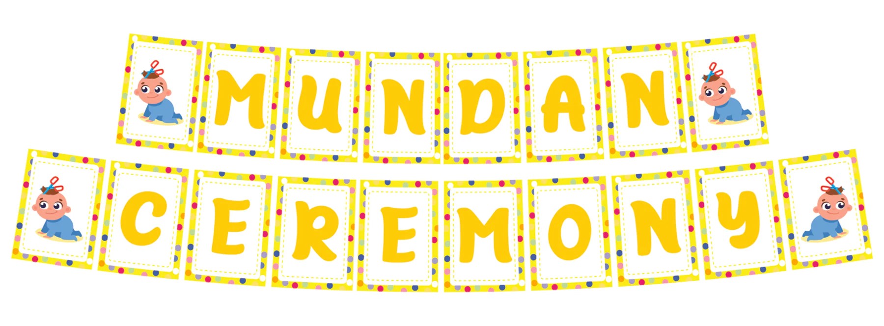 Mundan Ceremony Banner for Decoration