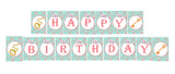 Tea Party Theme Birthday Party Banner for Decoration