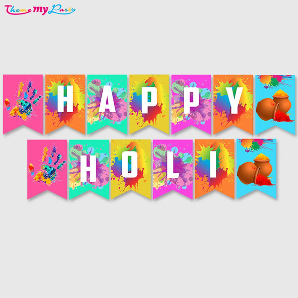 Holi Party Happy Holi Banner Decoration