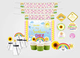 Sunshine Theme Birthday Complete Personalize Party Kit