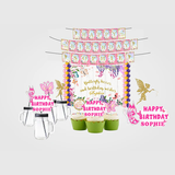 Butterflies & Fairies Theme Birthday Complete Personalize Party Kit