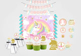 Unicorn Theme Birthday Complete Personalize Party Kit