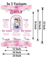 First Birthday Theme Customized Milestone Board for Kids Birthday Party