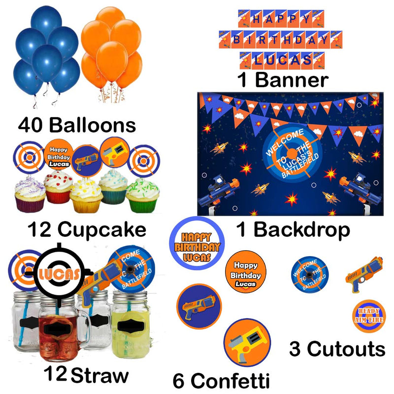 Battlefield Birthday Complete Personalize Party Kit