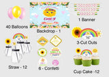 Sunshine Theme Birthday Complete Personalize Party Kit