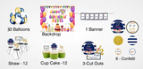 Half Birthday Boys Theme Complete Personalize Party Kit