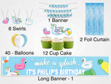 Pool Party Birthday Party Decoration Kit - Personalized