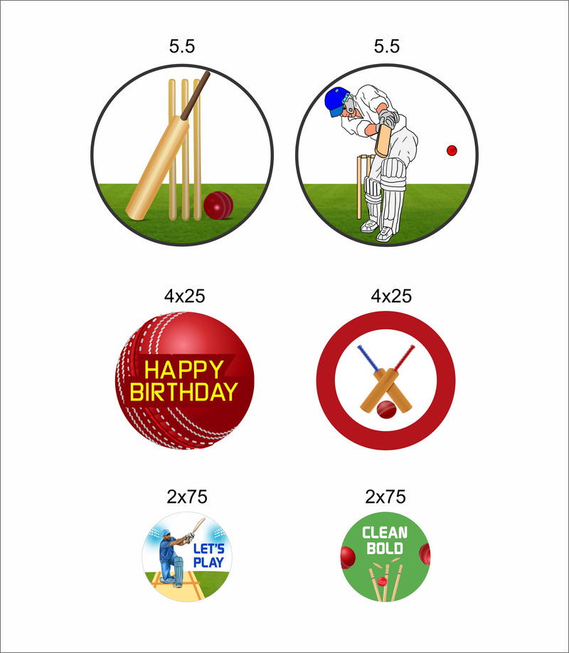 Cricket Theme Birthday Party Table Confetti