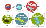 Dinosaur Theme Birthday Party Table Confetti