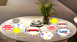 Transport Theme Birthday Party Table Confetti