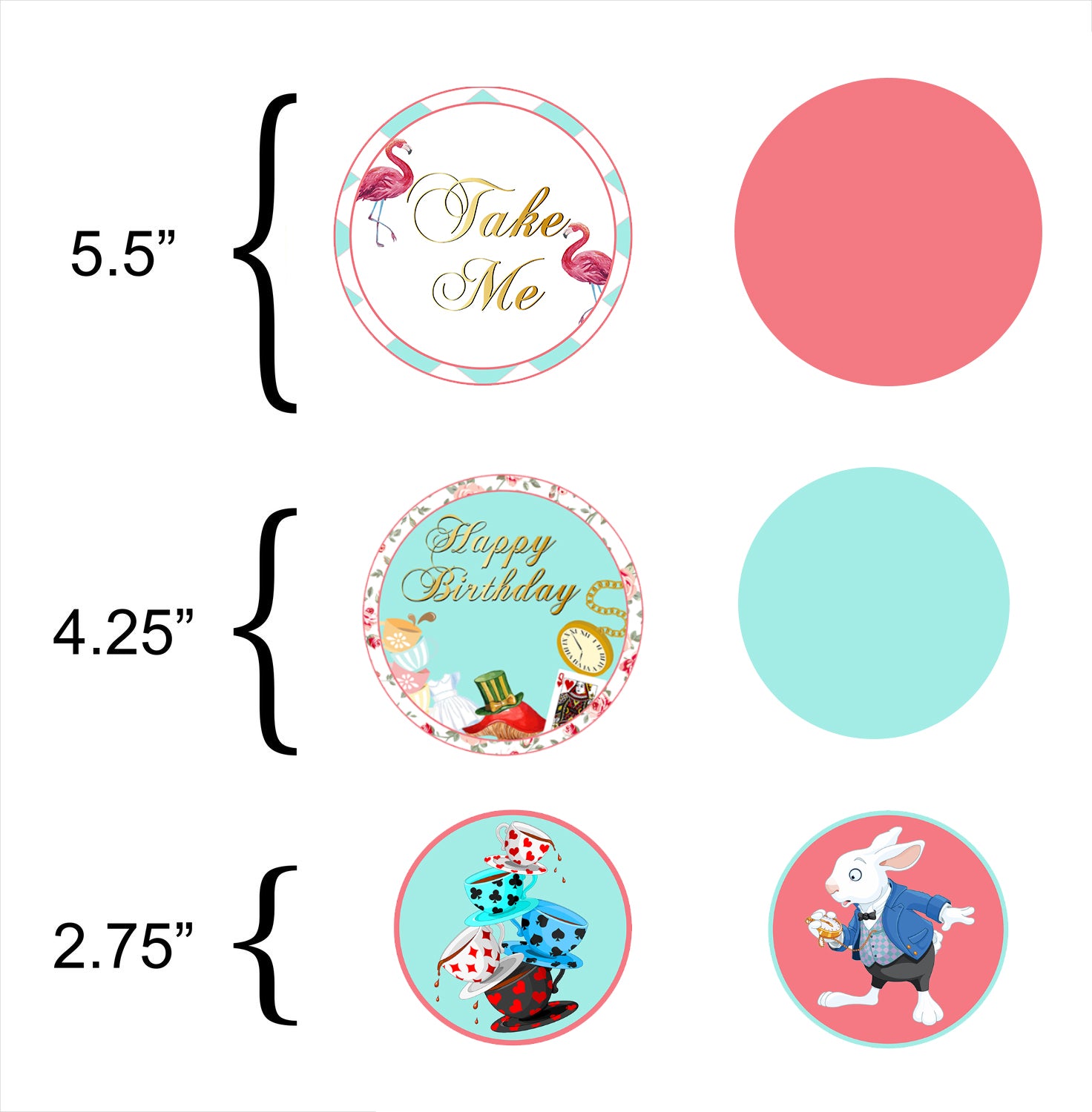 Tea Party Theme Birthday Party Table Confetti