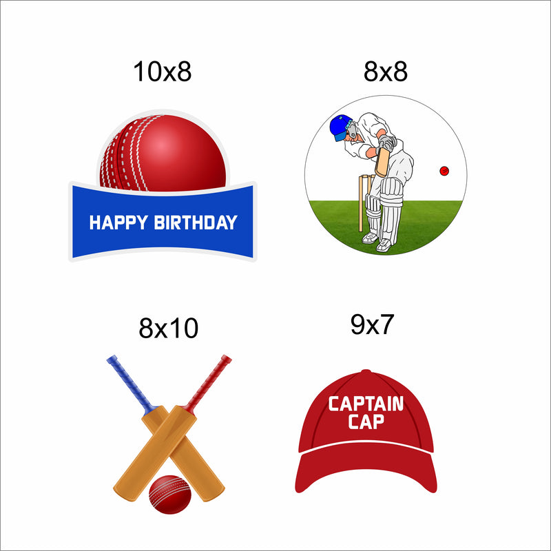 Cricket Theme Birthday Party Theme Hanging Set for Decoration.