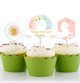 Unicorn Birthday Party Cupcake Toppers for Decoration