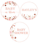 Baby In Bloom Theme Baby Shower Party Cupcake Toppers for Decoration (Copy)