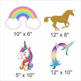 Unicorn Theme Birthday Party Cutouts