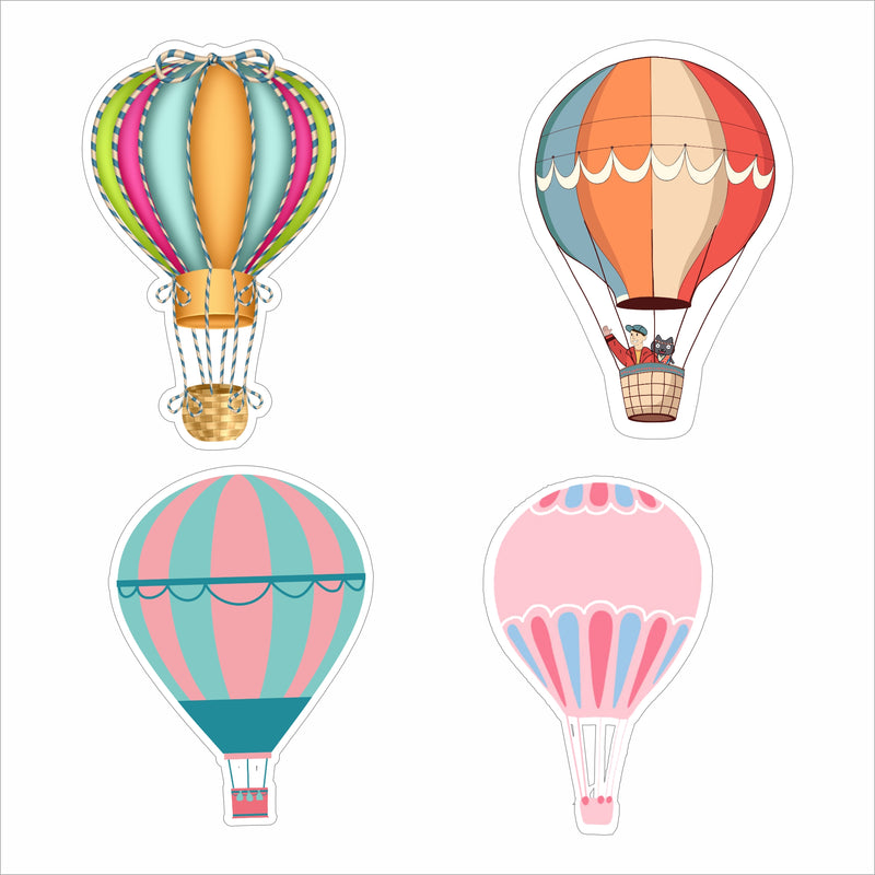 Hot Air Theme Birthday Party Cutouts