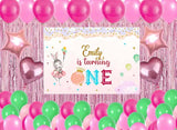 Bunny Birthday Party Complete Set with Personalized Backdrop