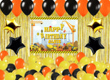 Construction Birthday Party Complete Set with Personalized Backdrop