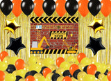 Construction Birthday Party Complete Set with Personalized Backdrop